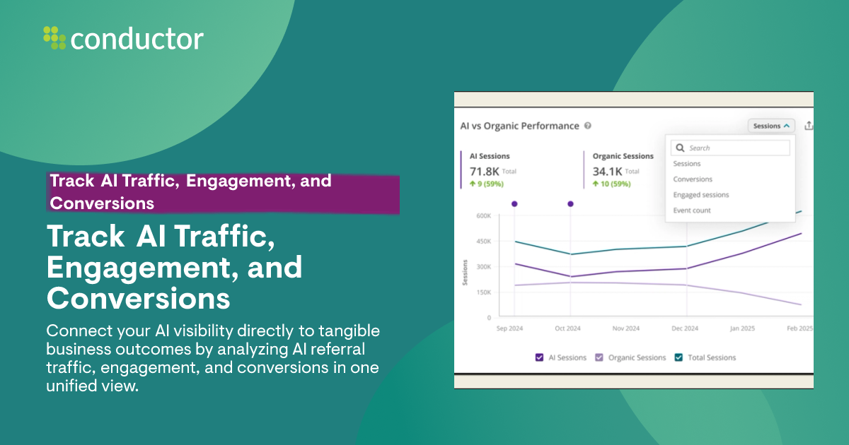 Track AI Traffic, Conversions & AEO ROI | Conductor Features