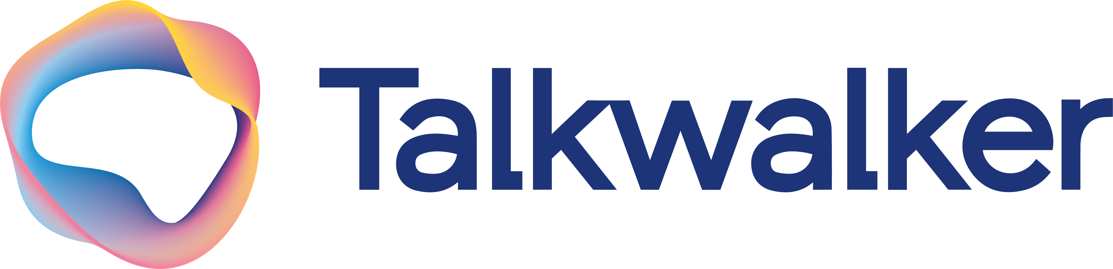 Talkwalker Logo Full Blue