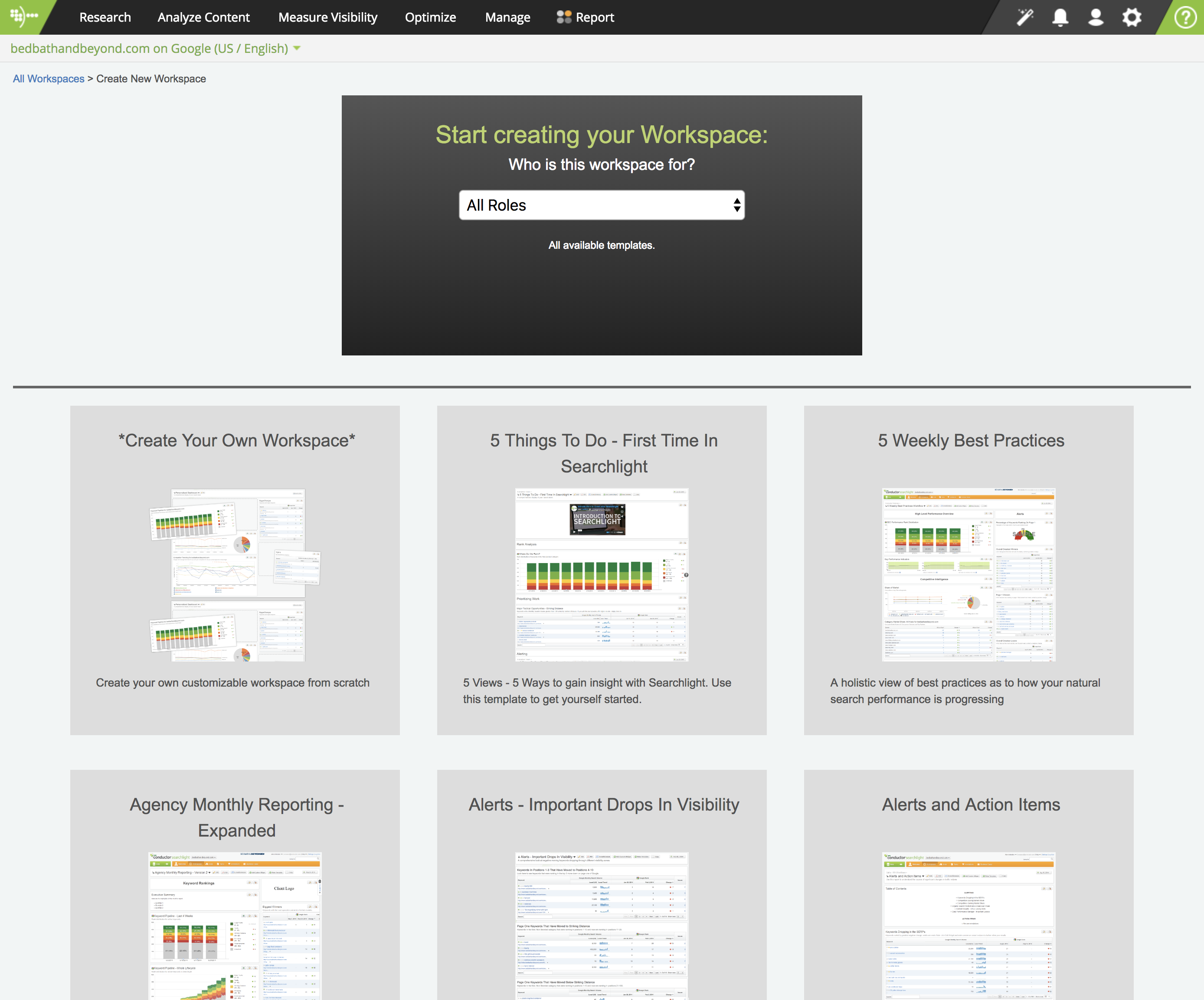 Workspace Reporting