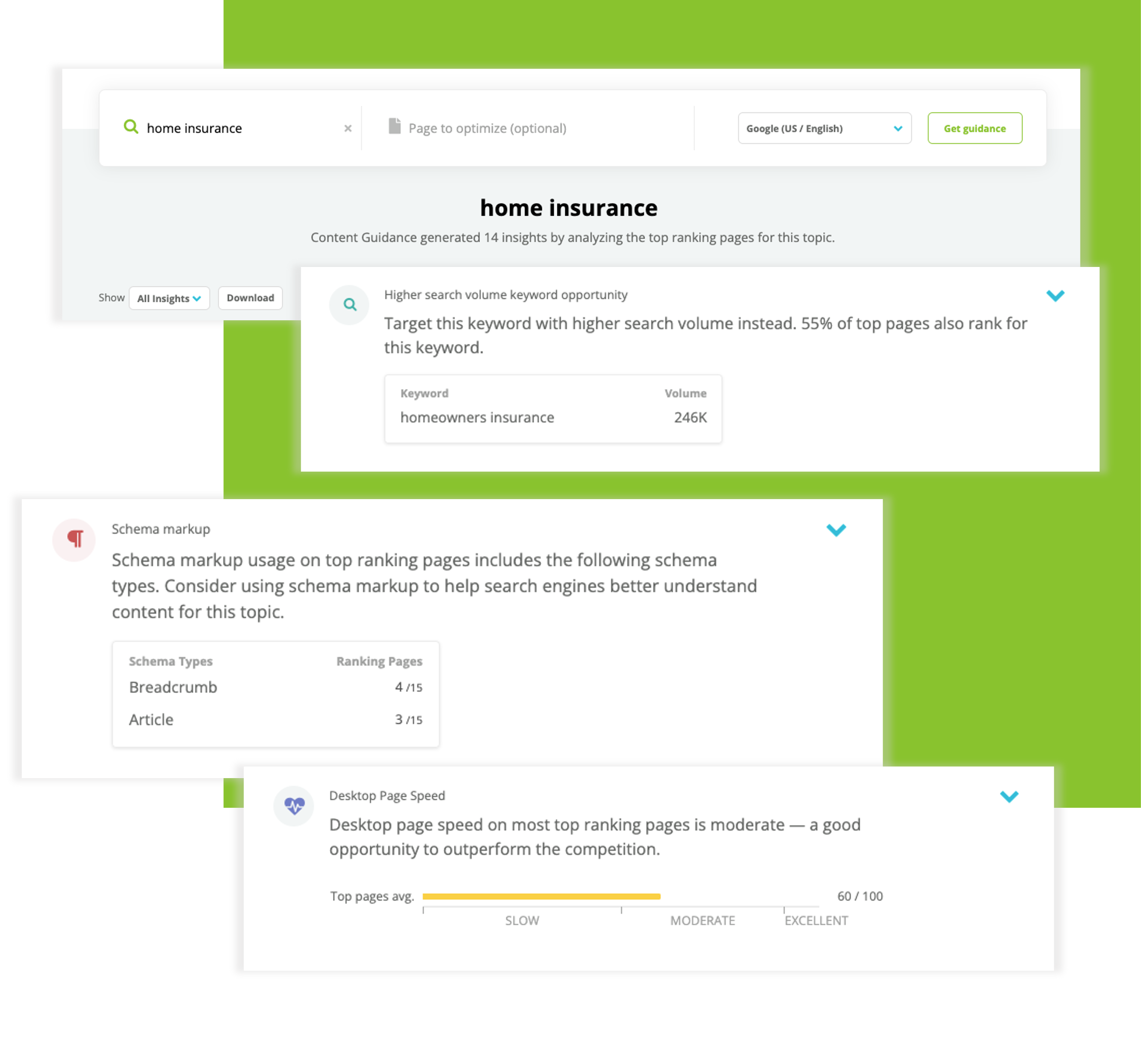 Content Guidance recommendation types