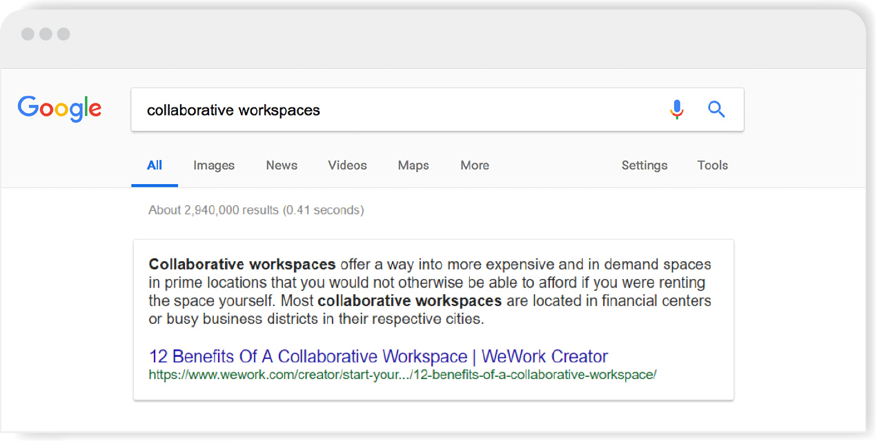 Collab Workspaces Results